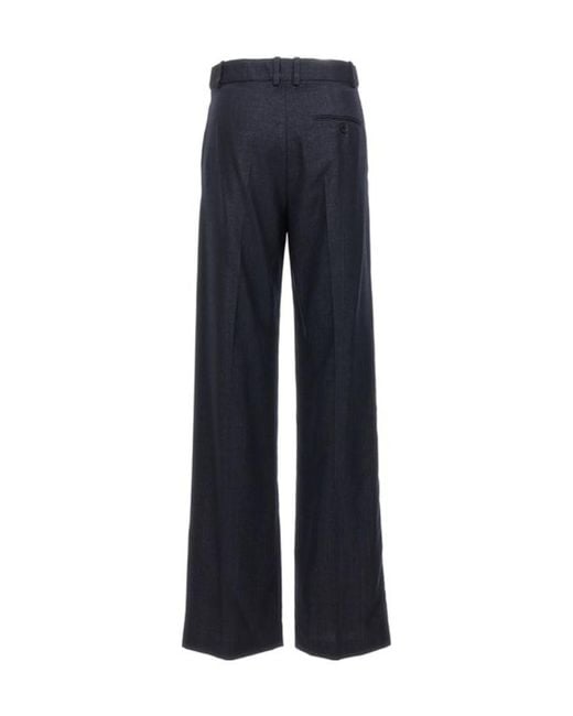 Stella McCartney Blue High-Waisted Straight-Leg Pants
