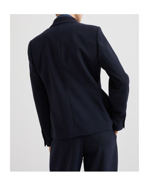 Brunello Cucinelli Blue Peak-Lapel Double-Breasted Blazer
