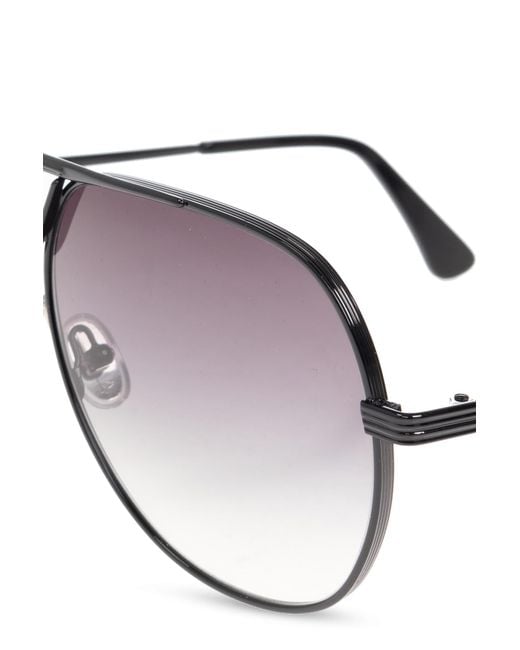 Golden Goose Deluxe Brand White Aviator Frame Sunglasses for men