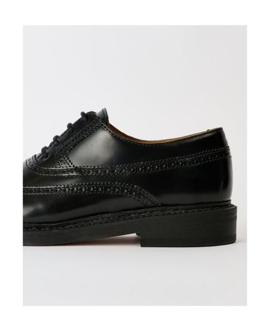 Our Legacy Black Leather Lace-Up Oxford Shoes for men