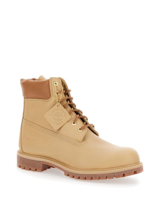 Timberland Natural Premium Waterproof Lace-Up Boots for men
