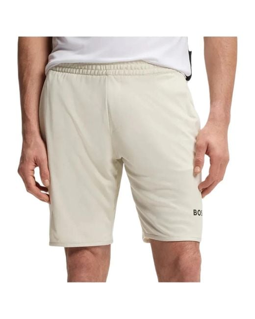 Boss Gray Elastic Waist Shorts for men