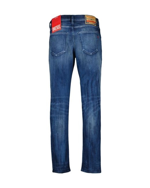 DIESEL Blue D-Strukt 2019 Faded Jeans for men