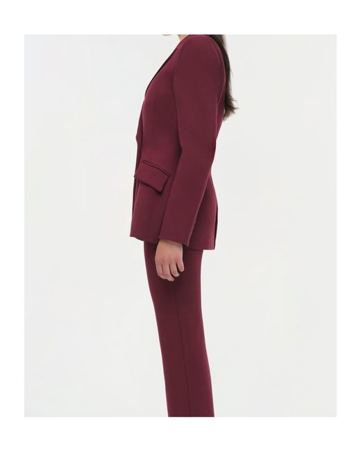 Jonathan Simkhai Purple Long-Sleeved Suit Coat
