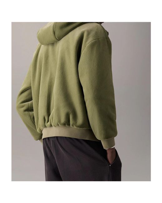 Moose Knuckles Green Roland Reversible Bunny Hooded Logo-Patch Jacket for men