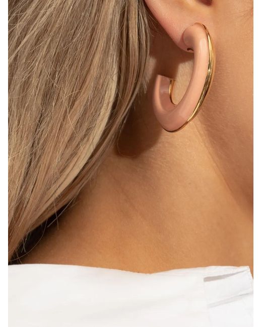 Marni Multicolor Half-Round Hoop Earrings