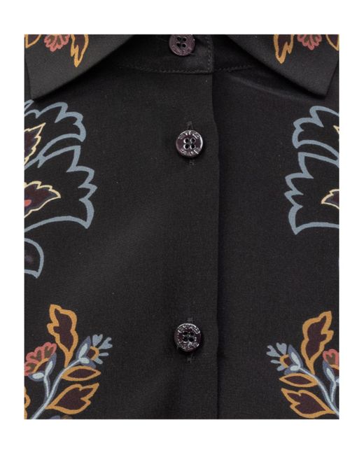 Etro Black Paisley-Printed Long-Sleeved Shirt