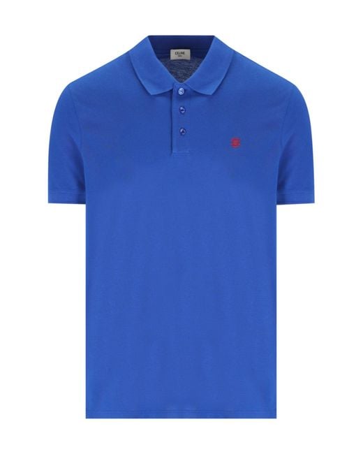 Céline Blue Polo Shirt for men