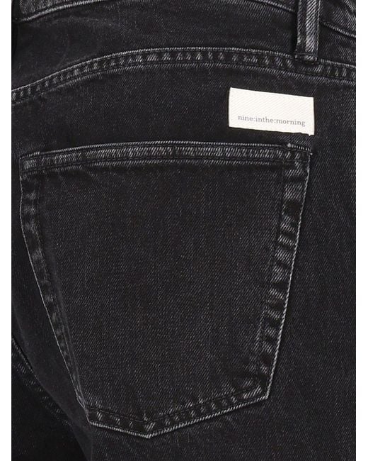 Nine:inthe:morning Black Straight-Leg Jeans for men