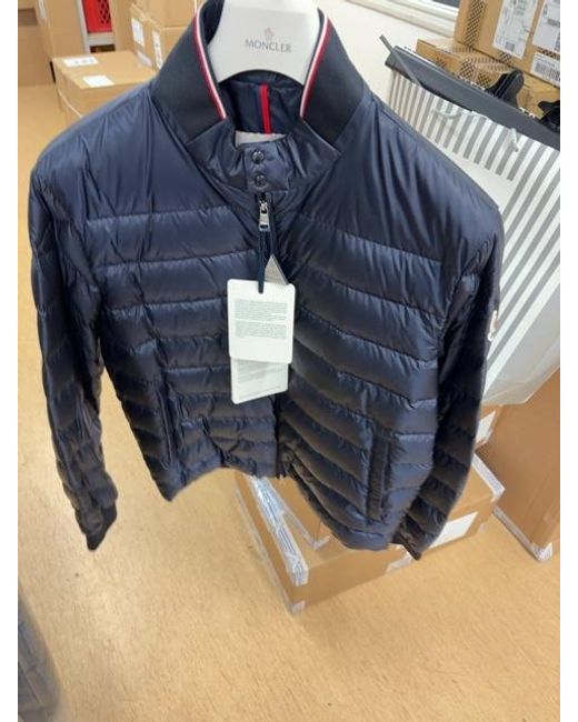 Moncler Blue Rigel Short Down Jacket for men