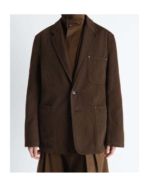 Lemaire Brown Pocket Blazer for men