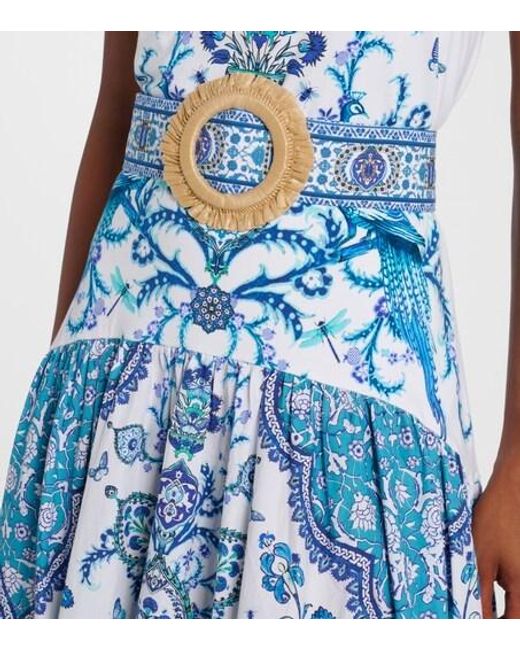 Camilla Blue Isnik Lullaby Cotton Jersey Maxi Dress