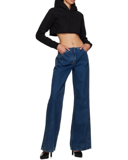 Givenchy Black Cropped Hoodie