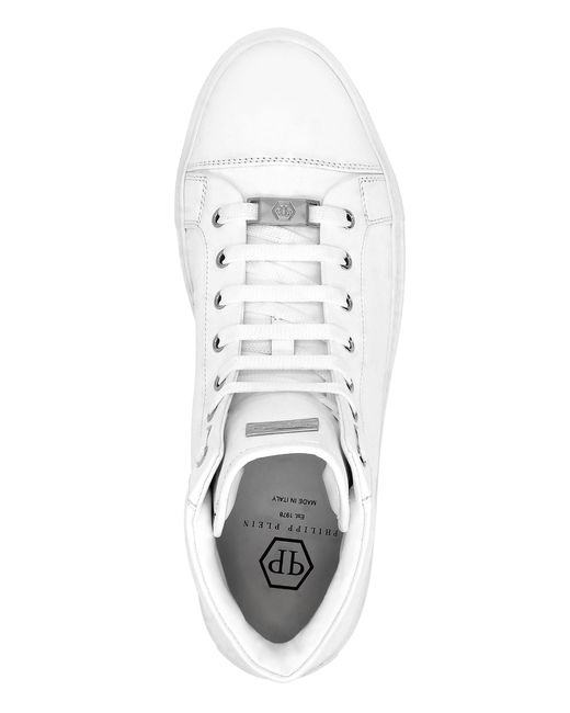 Philipp Plein White Logo Details High-Top Casual Sneakers for men