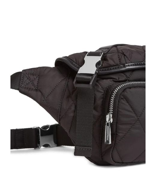 DSquared² Black Heritage Belt Bag for men