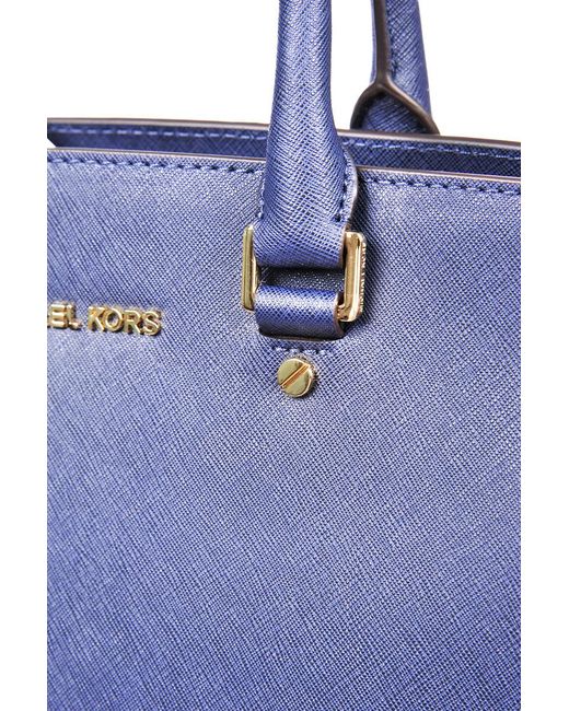 Michael Kors Blue Logo Shoulder Bag