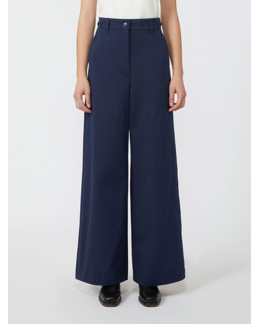 Weekend by Maxmara Blue Wide-Leg Trousers