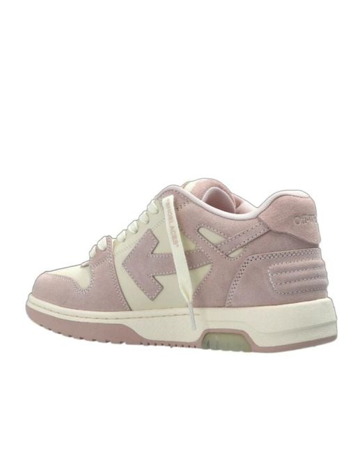 Off-White c/o Virgil Abloh Gray Out Of Office Lace-Up Sneakers for men
