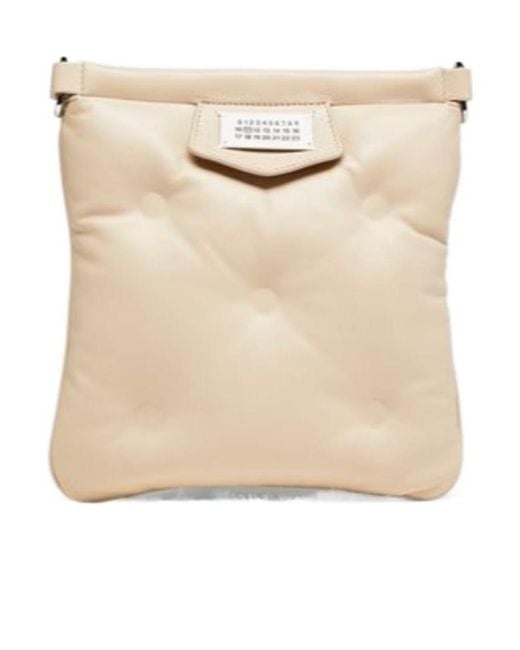 Maison Margiela Natural Glam Slam Logo Patch Tote Bag for men