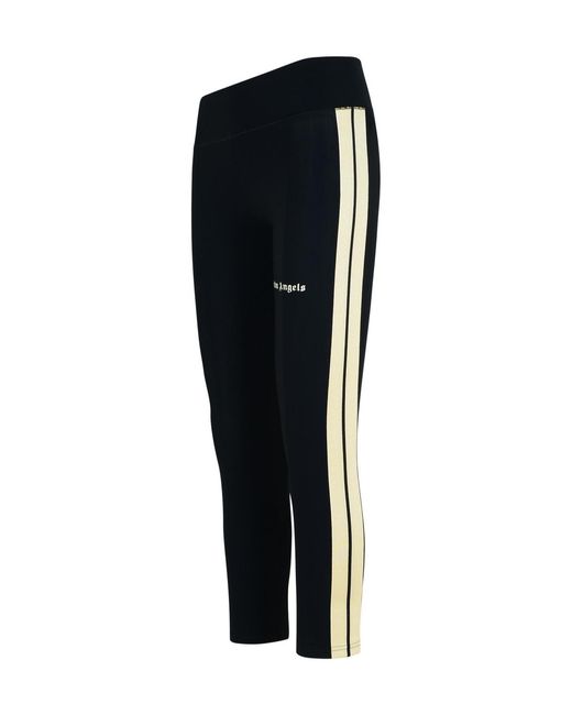 Palm Angels Black 'Training' Polyamide Blend Leggings
