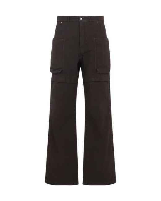 Rick Owens Black Double-Pocket Straight-Leg Trousers for men