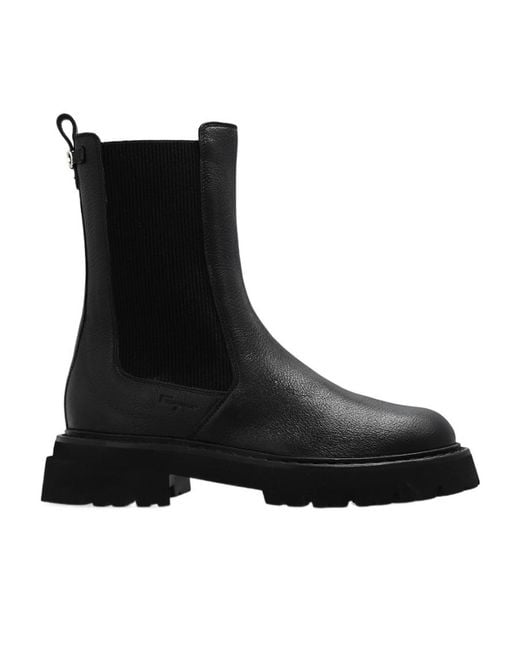 Ferragamo Black Ankle Boots