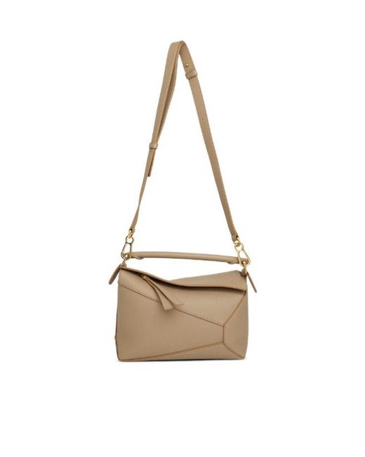 Loewe White Puzzle Small Tote Bag
