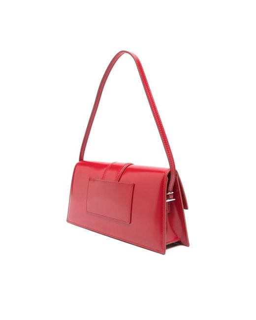 Jacquemus Red Le Bambino Long Leather Shoulder Bag