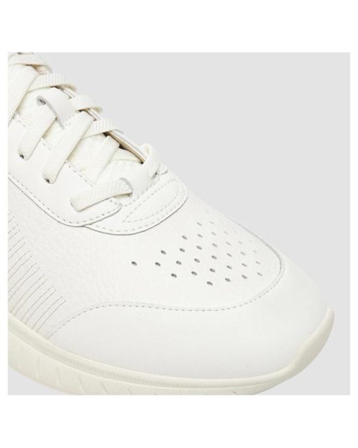 Boss White Boss Perforated Lace-Up Sneakers for men