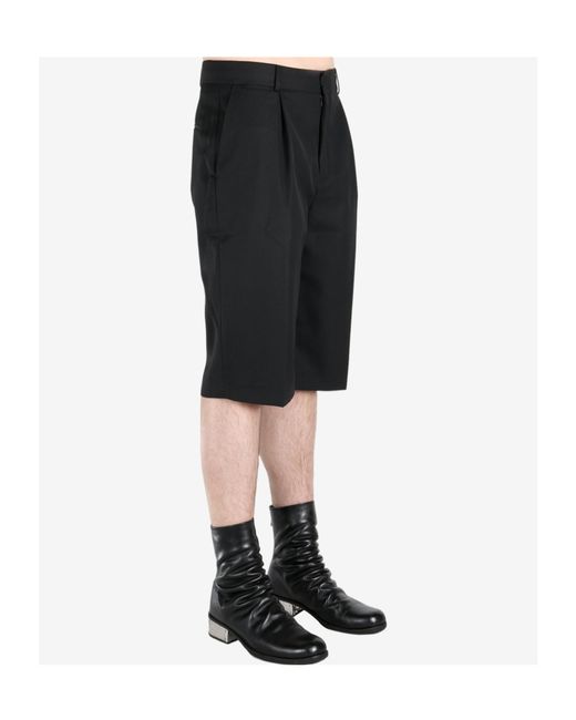 Louis-Gabriel Nouchi Black Wool Blend Shorts for men