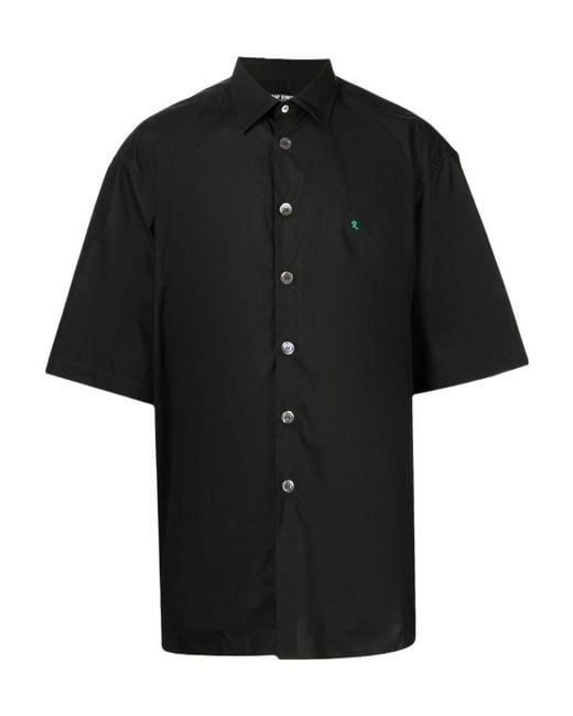 Raf Simons Black Short-Sleeve Shirt for men