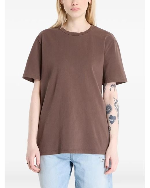 A.P.C. Brown Crew-Neck T-Shirt for men