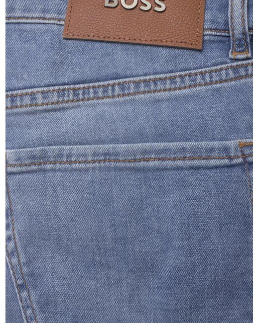 Boss Blue Belt-Loop Jeans for men