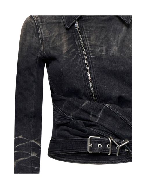 Y. Project Blue Wrap Fitted Denim Jacket