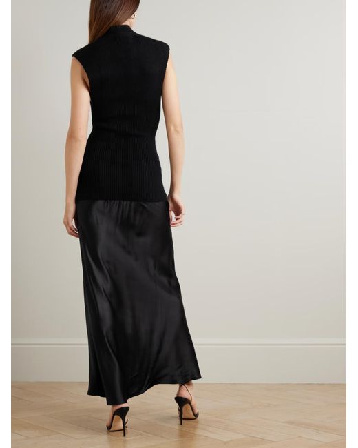 Christopher Esber Black Moulded Scarf Monument Dress