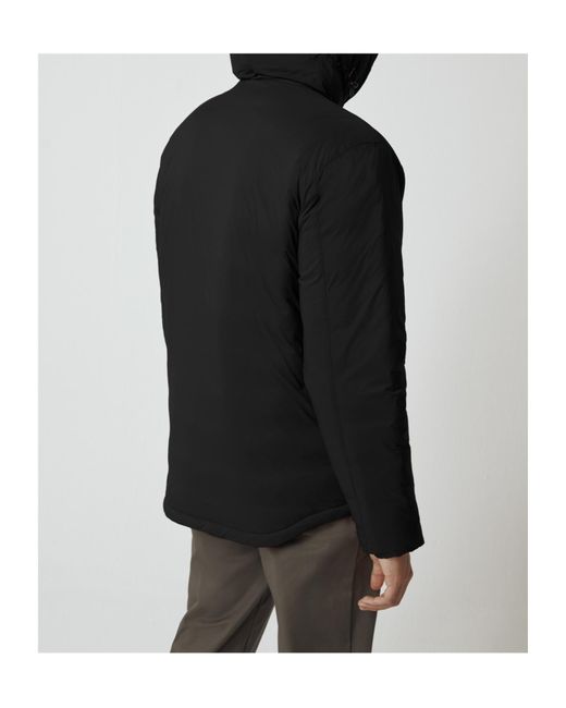 Canada Goose Black Hooded Feather-Down Padded Jacket for men