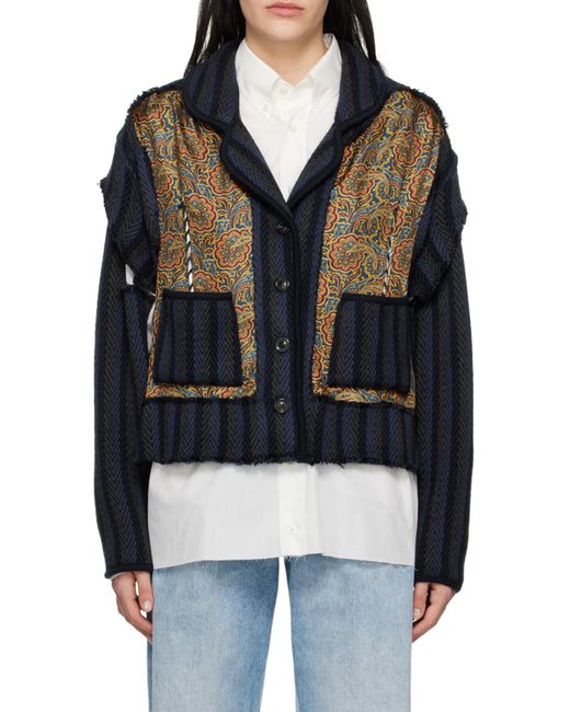Maison Margiela Black Paisley Poplin Shirt for men