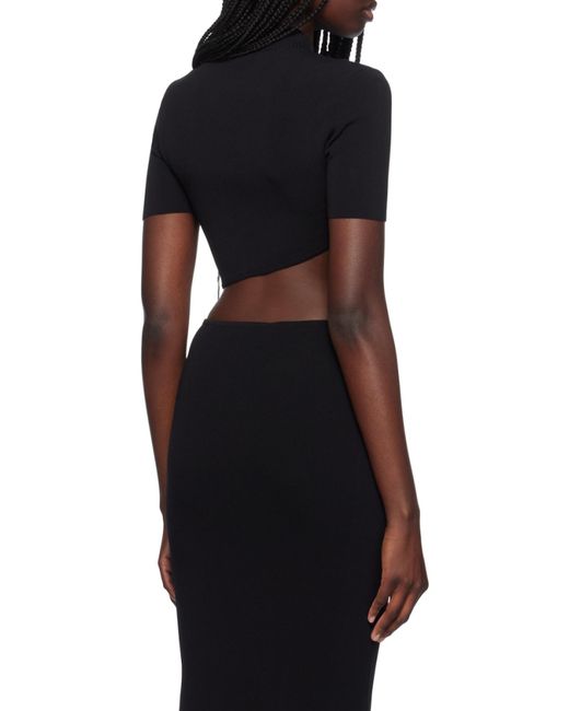 Christopher Esber Black Maparadita Short-Sleeved Top