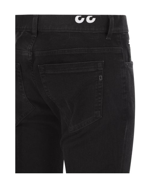 Dondup Black George Skinny Jeans for men