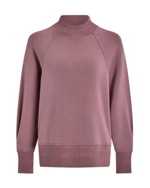 Varley Purple Raglan Boyfriend Sweatshirt
