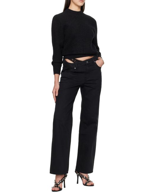 Alexander Wang Blue Textured-Finish Jumper