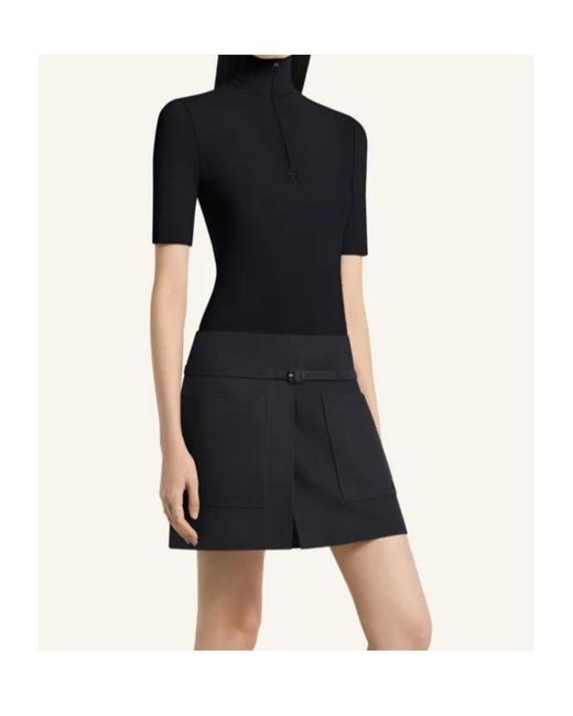 Courreges Blue Half-Zip Top