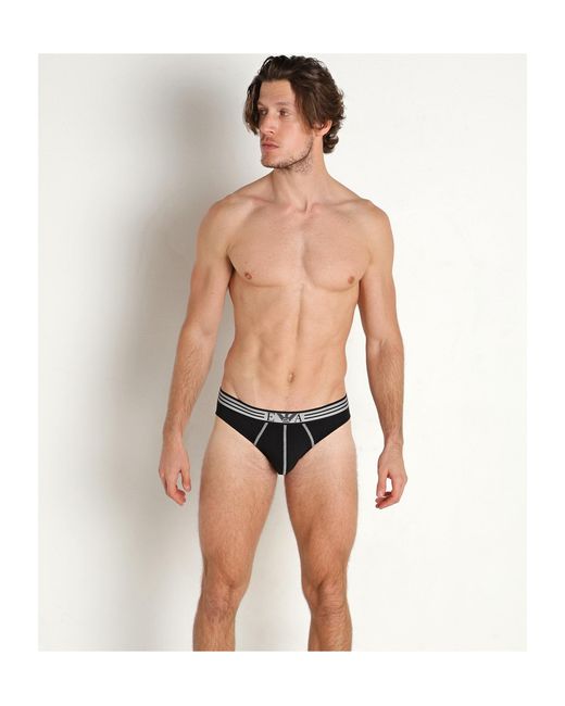 Emporio Armani Blue Elastic Waist Underwear for men