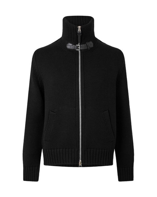 Tom Ford Black Wool Zipper Shirt for men