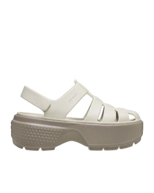 CROCSTM Gray Platform Sandals