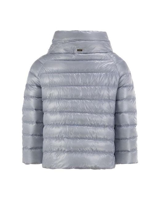 Herno Gray Short Down Jacket