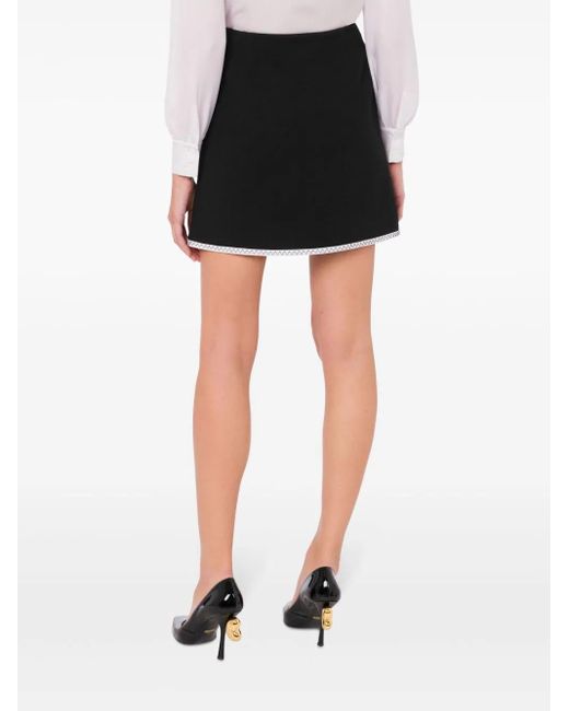 Moschino Black High-waisted Mini Skirt