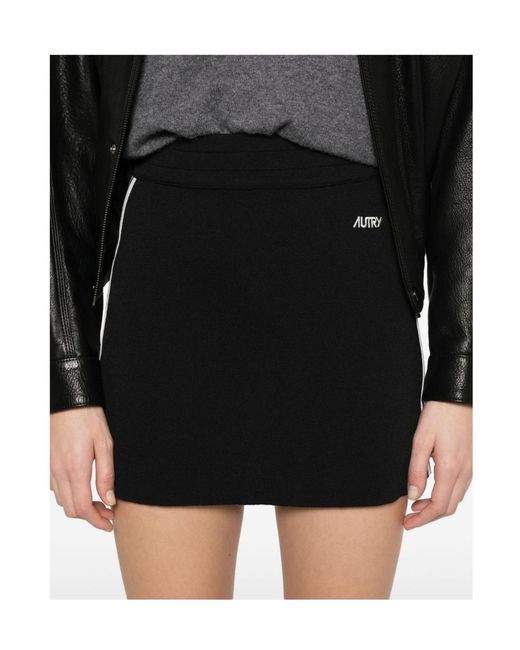 Autry Black Striped Detail Skirt
