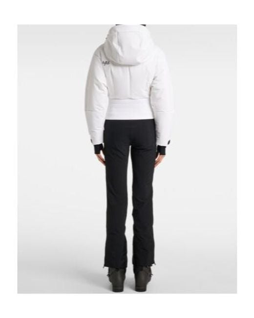 Aztech Mountain White Vertical Nuke Down Ski Jacket