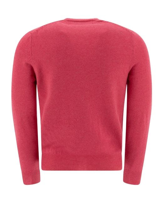 COMME DES GARÇONS PLAY Pink Comme Des Garçons Play Heart-Patch Knitted Cardigan for men